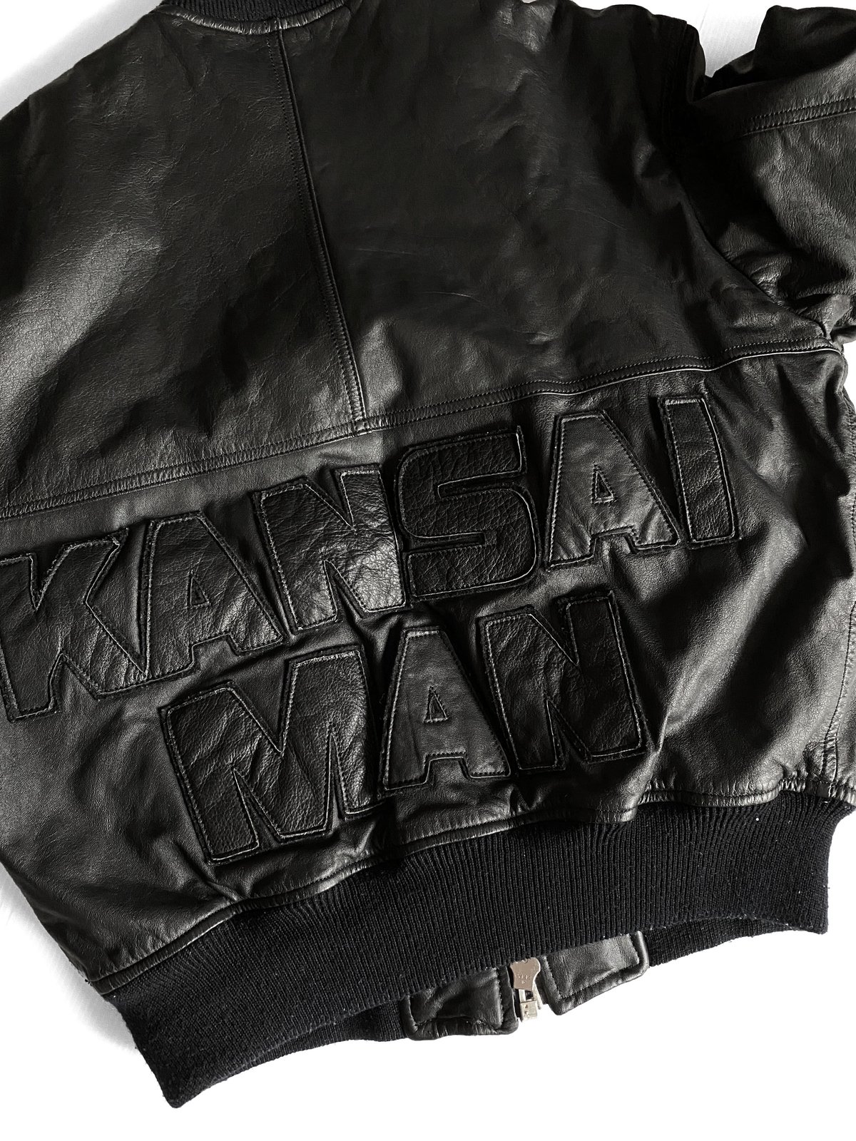 KANSAI MEN Leather Bombe JKT by KANSAI YAMAMOTO KANSAI MEN Leather Bombe JKT by KANSAI YAMAMOTO