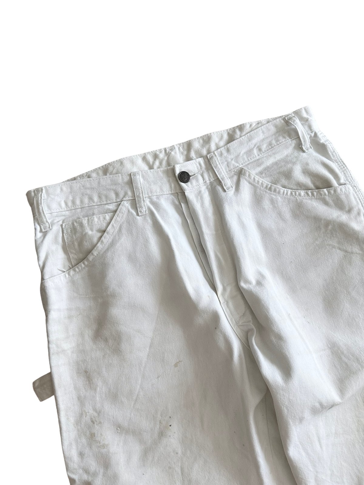 Dickies Benjamin Moore ペインターパンツ ホワイト Dickies Men's White Relaxed Fit Straight Leg Cotton