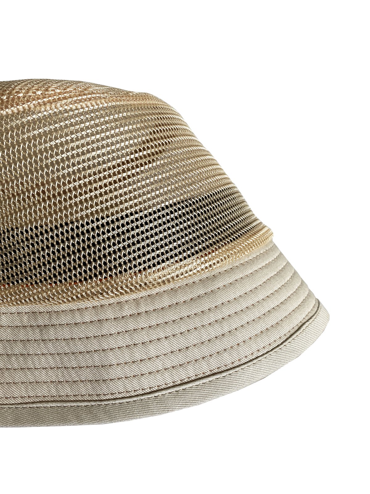 国内で当店のみ GENZERO - Pearlescent pleated flat-topped hat MESH SAILOR HAT -manewold x geek cap- | instant