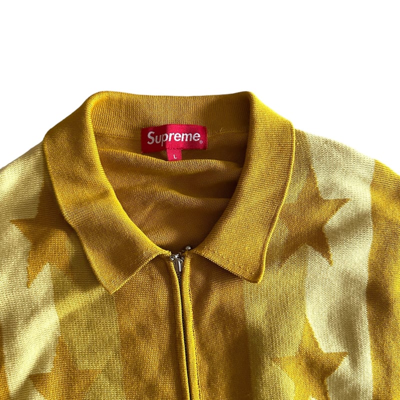 Stars Zip Up Sweater Polo by Supreme | instantb