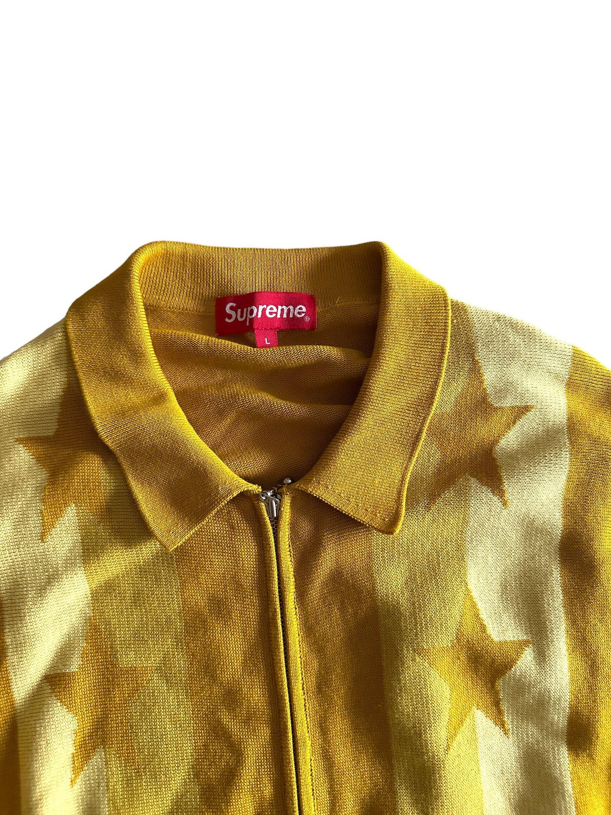 Stars Zip Up Sweater Polo by Supreme