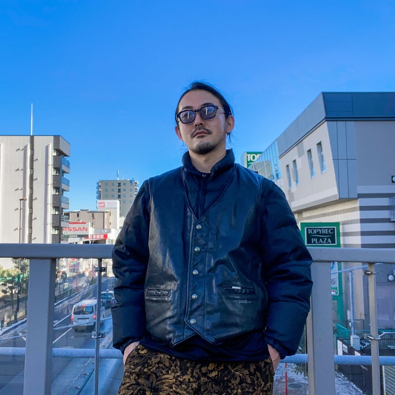 Down Leather Vest Puffy Jacket by Schott N.Y.C Down Leather Vest Puffy Jacket by Schott N.Y.C