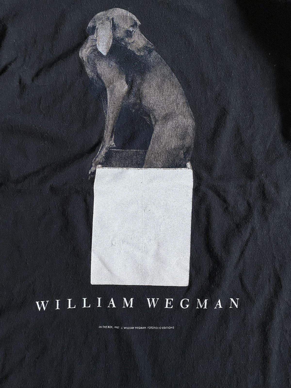 ウィリアム・ウェグマン Tシャツ 1987年 シングルステッチ メンズ ロンT ウィリアム・ウェグマン Tシャツ 1987年 シングルステッチ