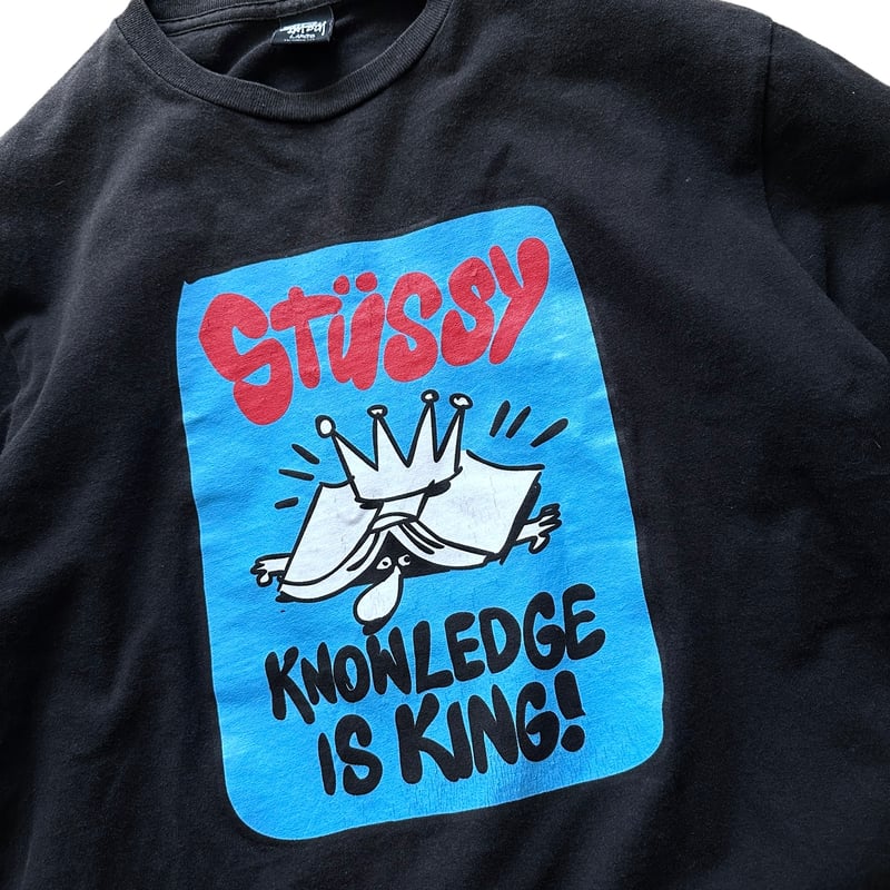 Stüssy Knowledge is King!! Tシャツ ネイビー Stussy - Knowledge Is King XL X-Large Mens T Shirt Navy BLUE