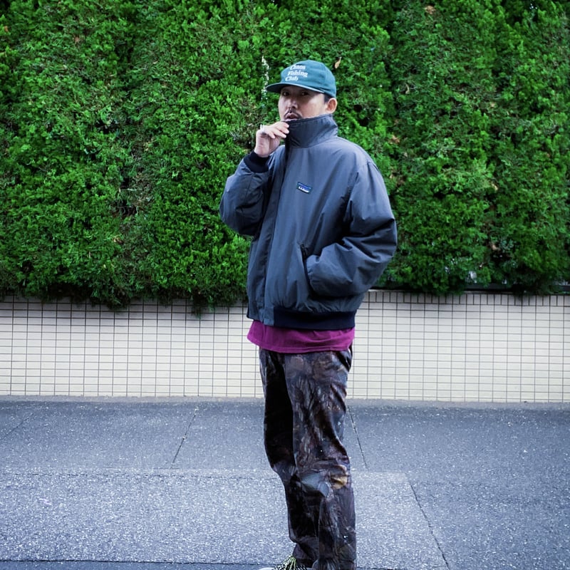 @L.L.Beanナイロンジャケットダークネイビー紺ウォームアップシェルド メンズ ウォーム・アップ・ジャケット、フランネルの裏地付き