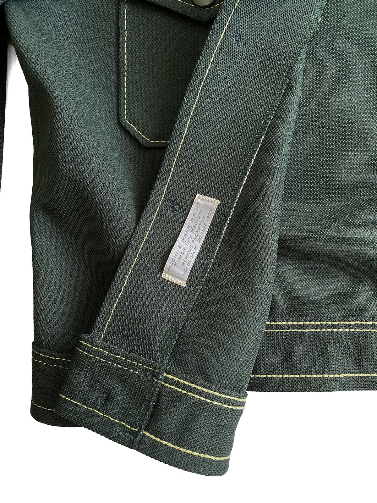70s FARAH ポリエステルジャケットデカ襟ボックスUSA製