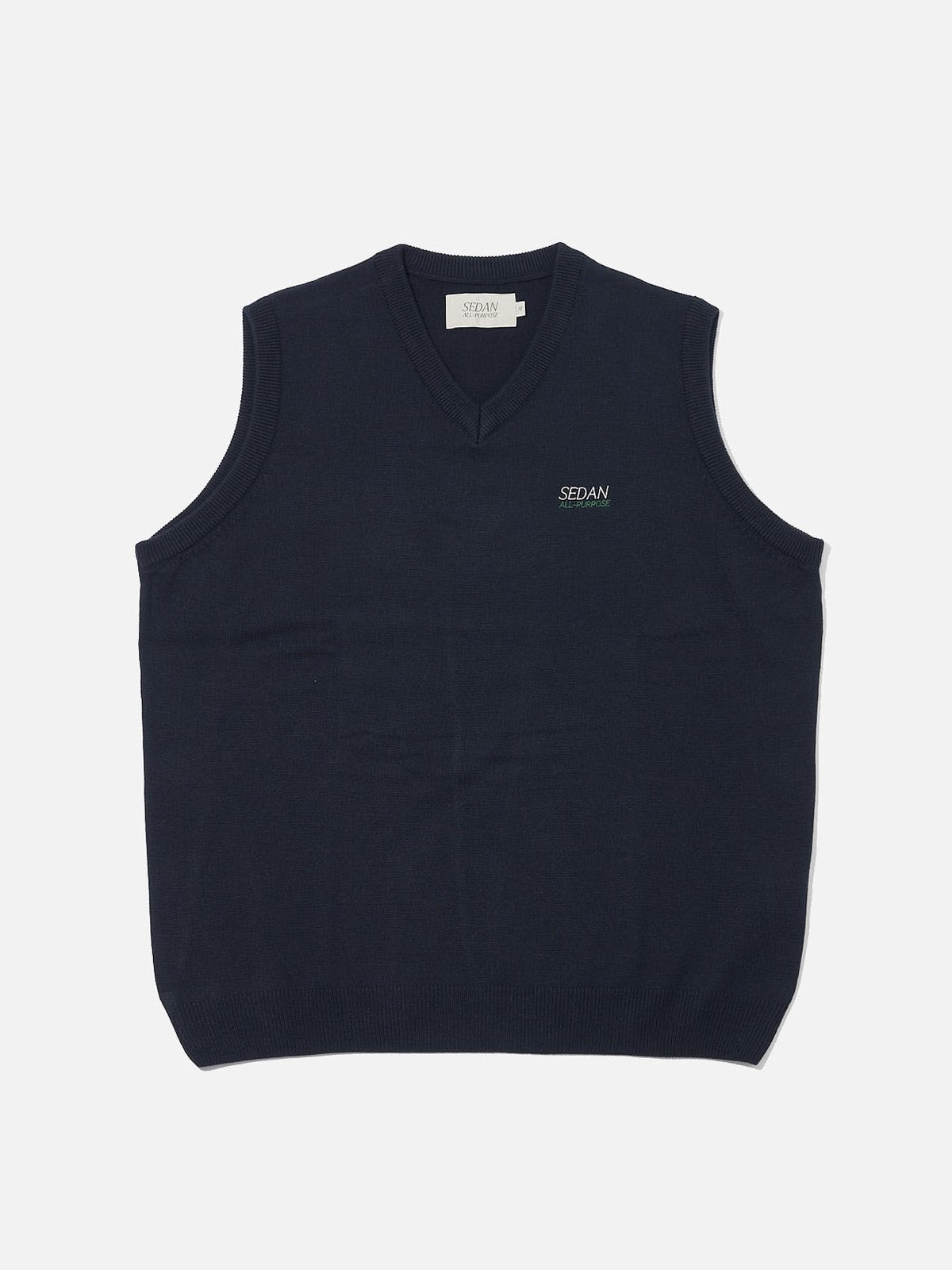 ★MAINBOOTH★Original Logo Patch Knit Vest(NAVY)★正規品 MUSINSA | MAINBOOTH Original Logo Patch Knit Vest(NAVY)