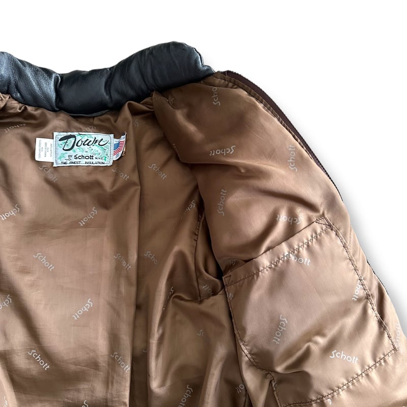 214 Leather Down JKT by Schott | instantbootleg 214 Leather Down JKT by Schott | instantbootleg
