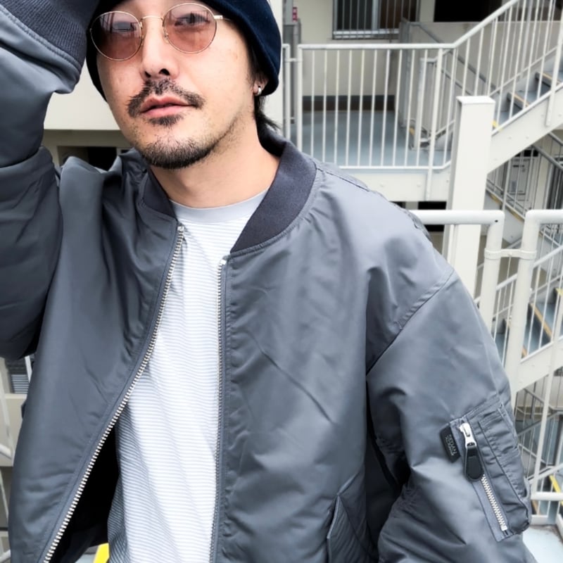 REVERSIBLE CORDURA FLIGHT JACKET W.GREY/BLK -S REVERSIBLE CORDURA FLIGHT JACKET W.GREY/BLK -S