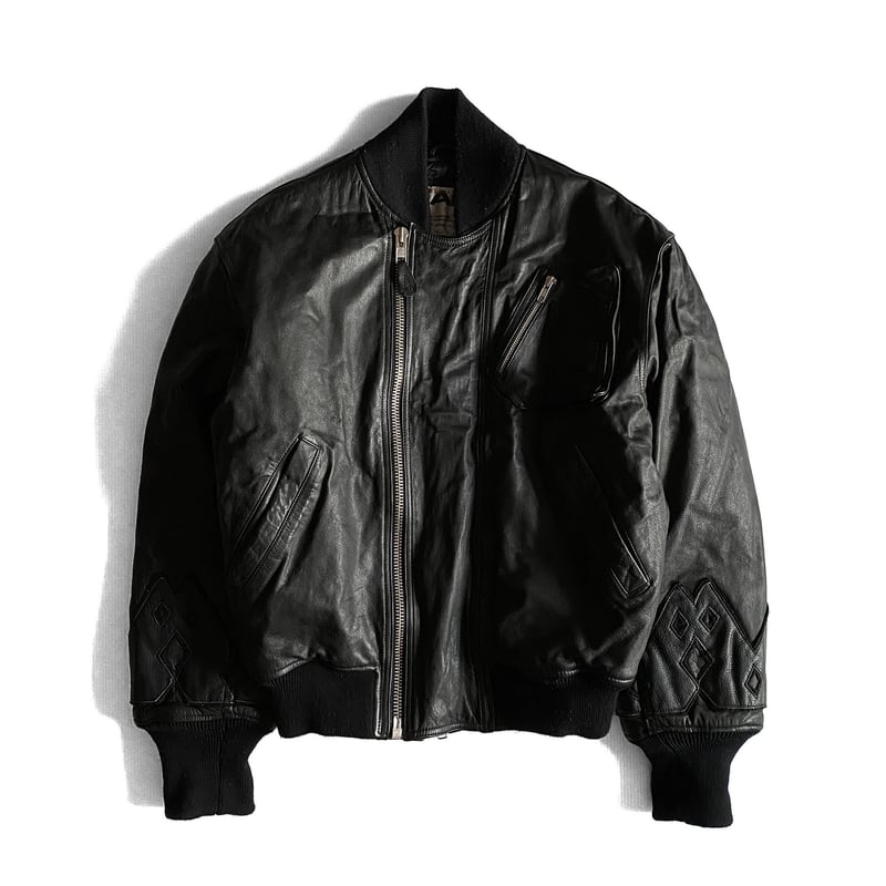 KANSAI MEN Leather Bombe JKT by KANSAI YAMAMOTO KANSAI MEN Leather Bombe JKT by KANSAI YAMAMOTO