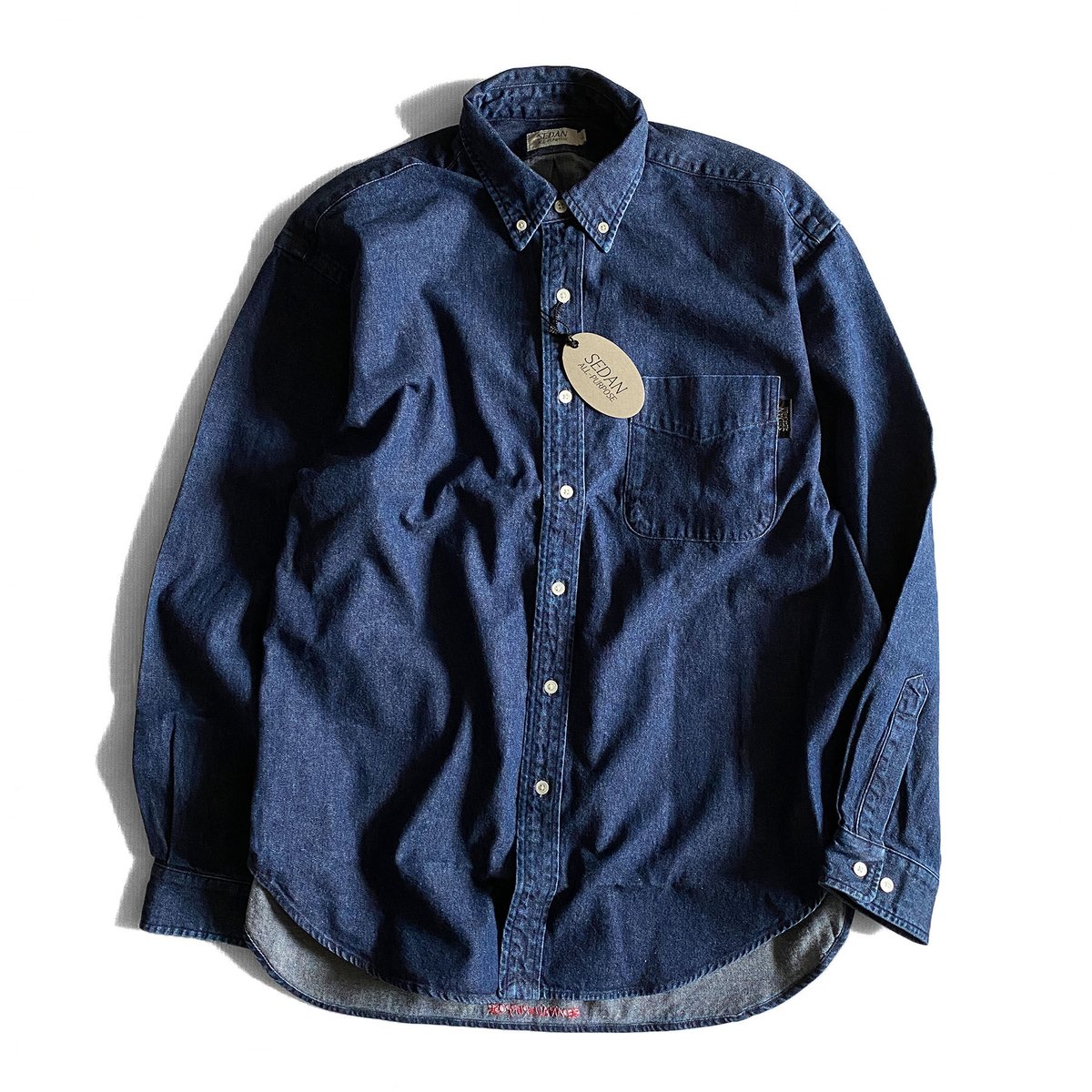 BIG DENIM SHIRT Dark Washed -SEDAN ALL-PURPOSE-