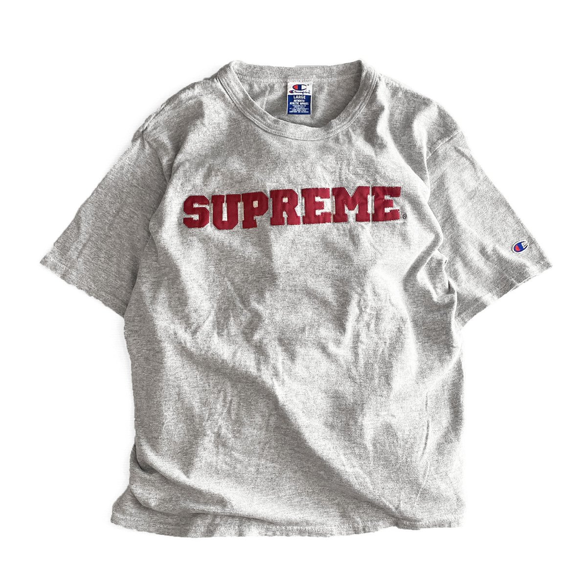 Supreme x CHAMPION Harvard T Shirt Grey/Wine | Supreme x CHAMPION Harvard T Shirt Grey/Wine |