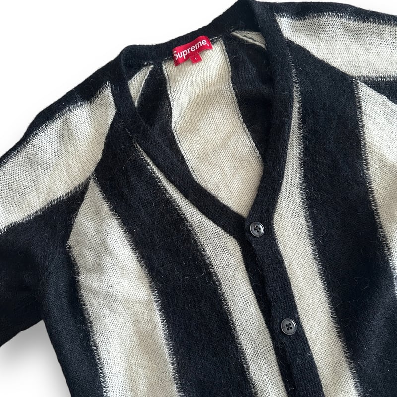 STRISED MOHAIR CARDIGAN by Supreme | instantboo STRISED MOHAIR CARDIGAN by Supreme | instantboo