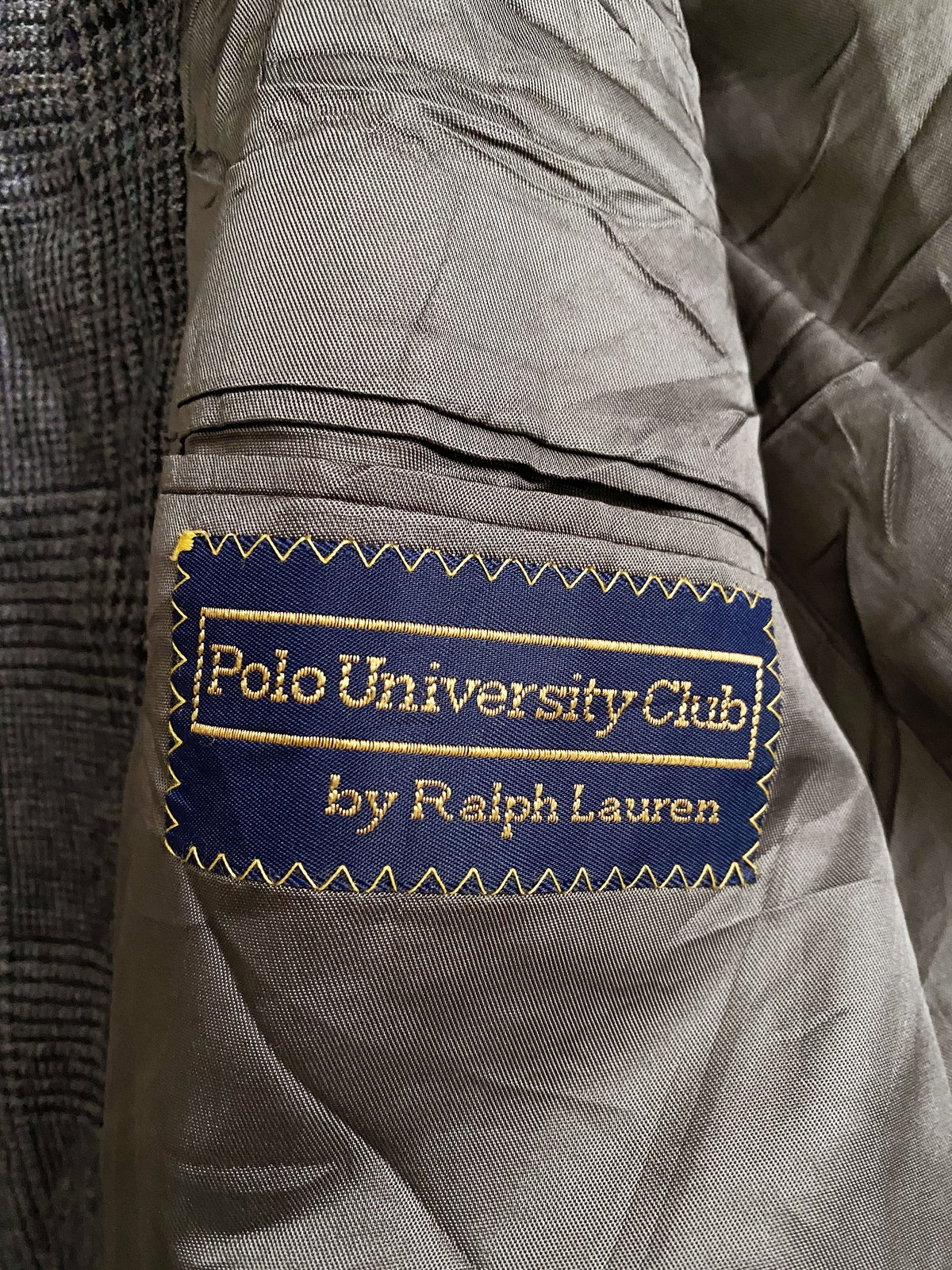 新品同★ラルフローレン★ポロユニバーシティクラブ★テーラード★USA製★カレッジ Vintage 80's Polo University Club by RALPH LAUREN Navy