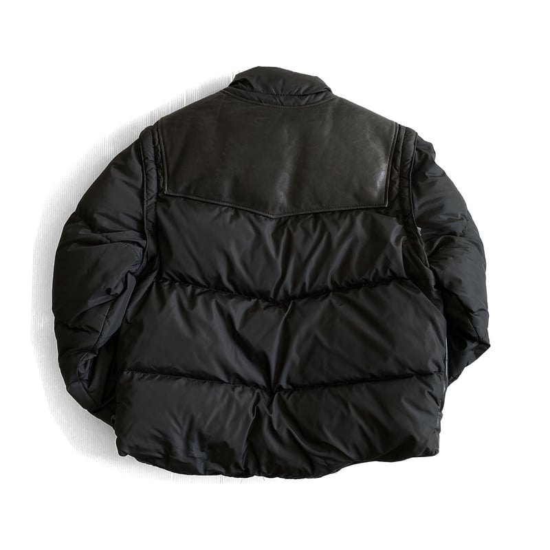 Down Leather Vest Puffy Jacket by Schott N.Y.C Down Leather Vest Puffy Jacket by Schott N.Y.C