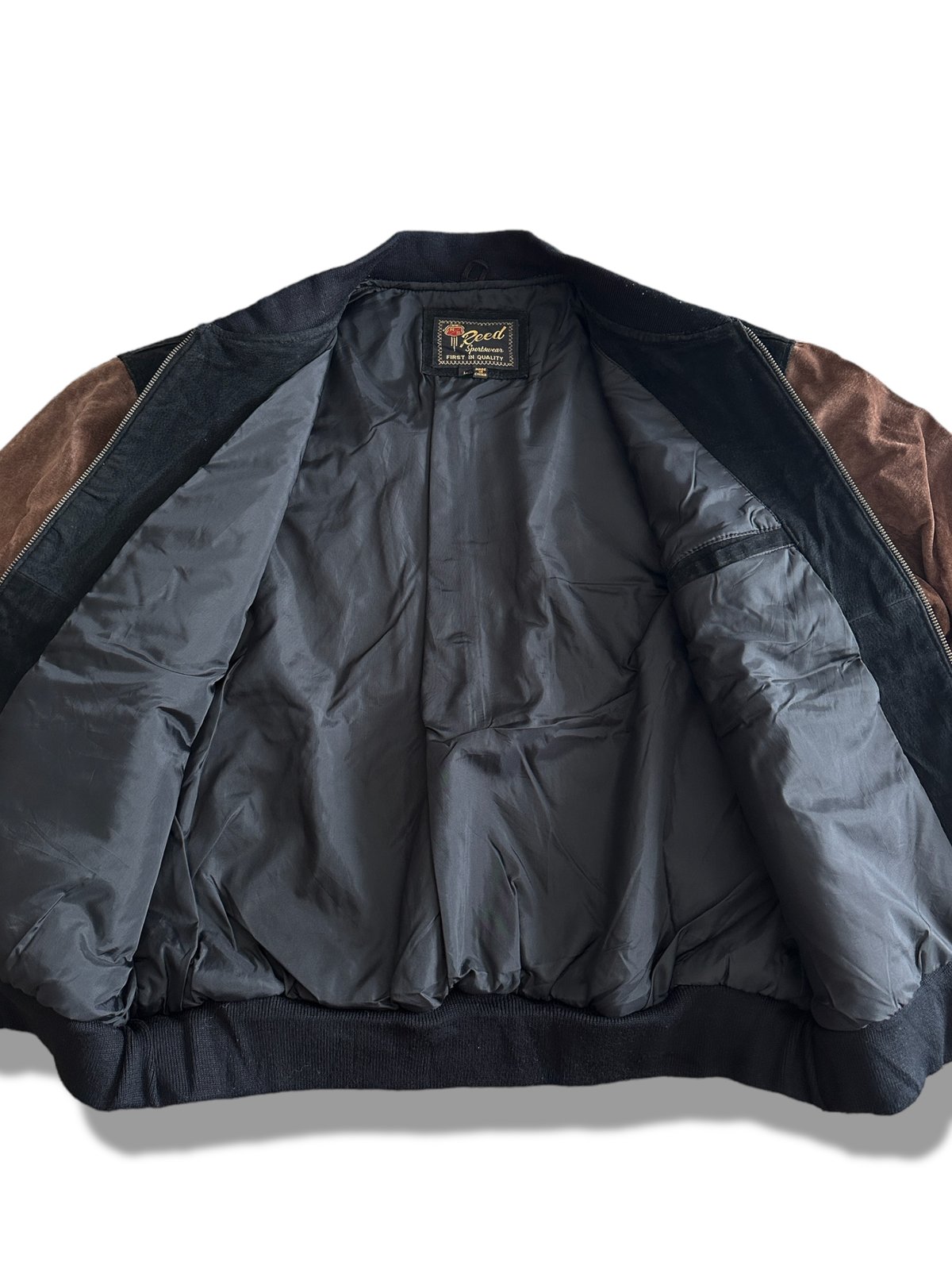Leather Varsity F/Z JKT by Reed Sportswear | in