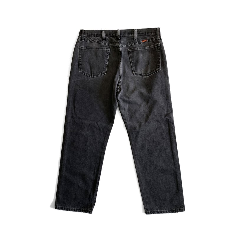 rustler 黒ジーンズ　最終値引 Rustler black denim pants “36×30” ラスラー ブラックデニム