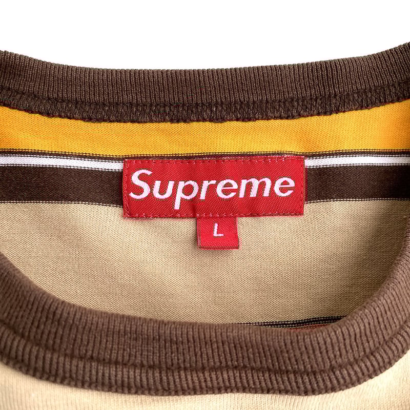 supreme boarder l/s ボーダー ロンt カットソー 389fe9363f50bfd24a982630209096