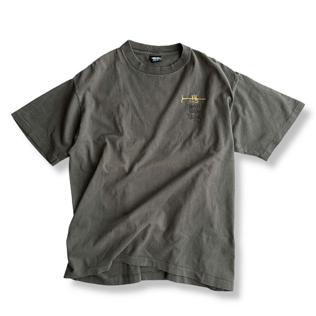 超希少 OLD STUSSY GROOVE BEATS ホワイトTシャツ L 超希少 OLD STUSSY GROOVE BEATS ホワイトTシャツ L