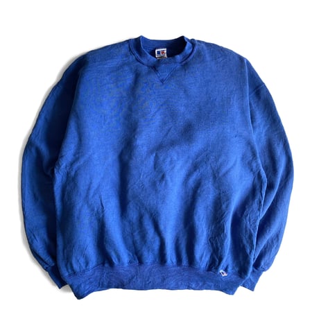 90's RUSSELL Sweat Shirt XL Sea Blue