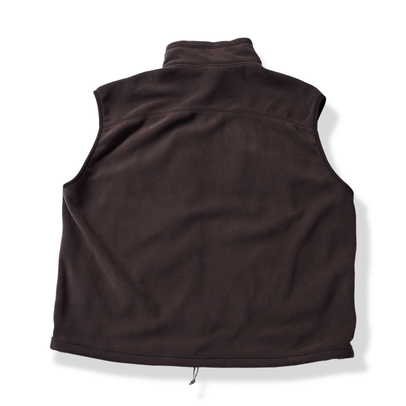 FLEECE FULL ZIP VEST BROWN -SEDAN ALL-PURPOSE- 