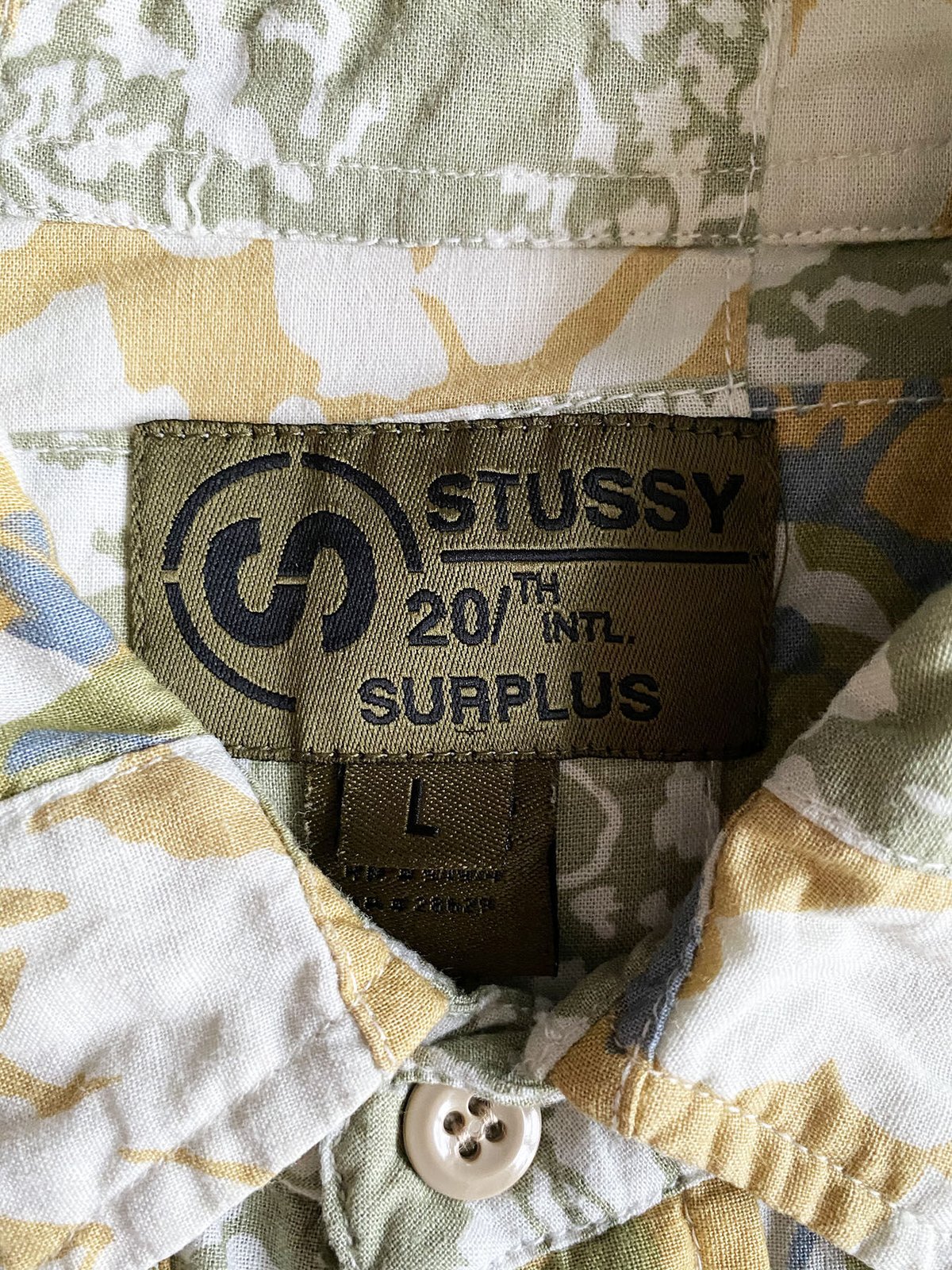 Stussy Hawaiian Patchwork Shirt For 20th Aniv. 
