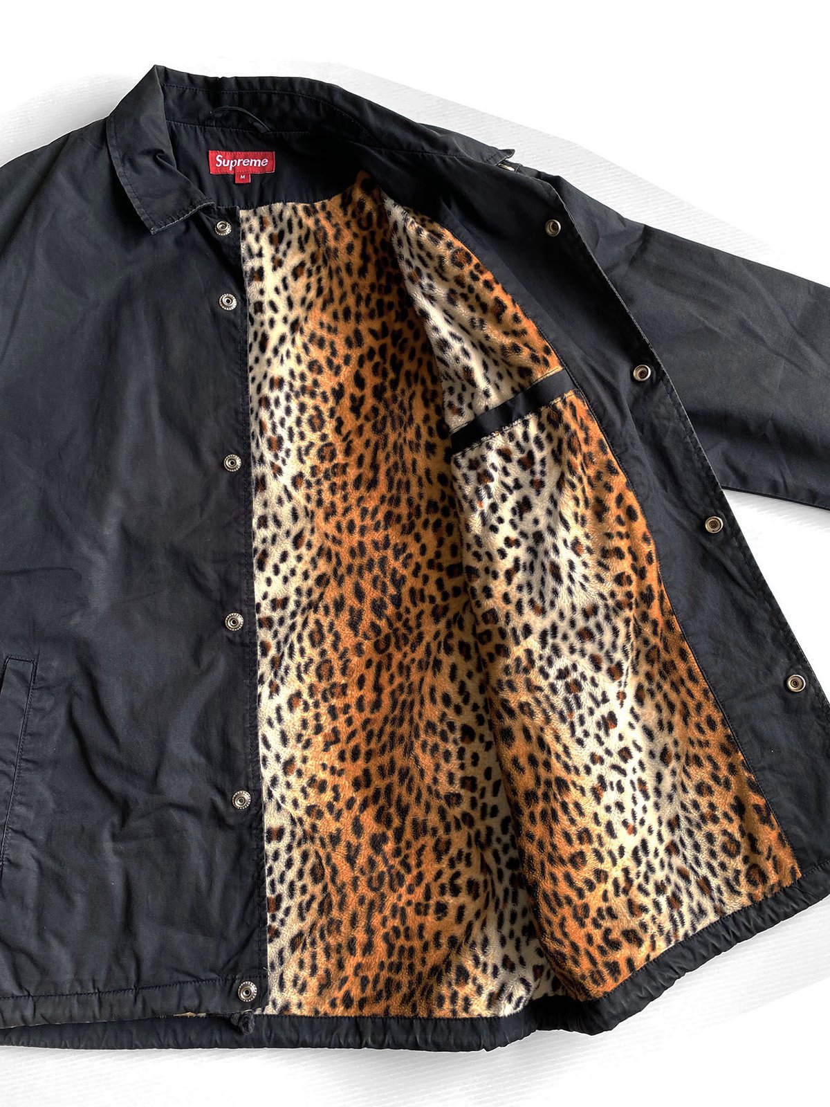 Leopard Lined Coaches Jacket by supreme
