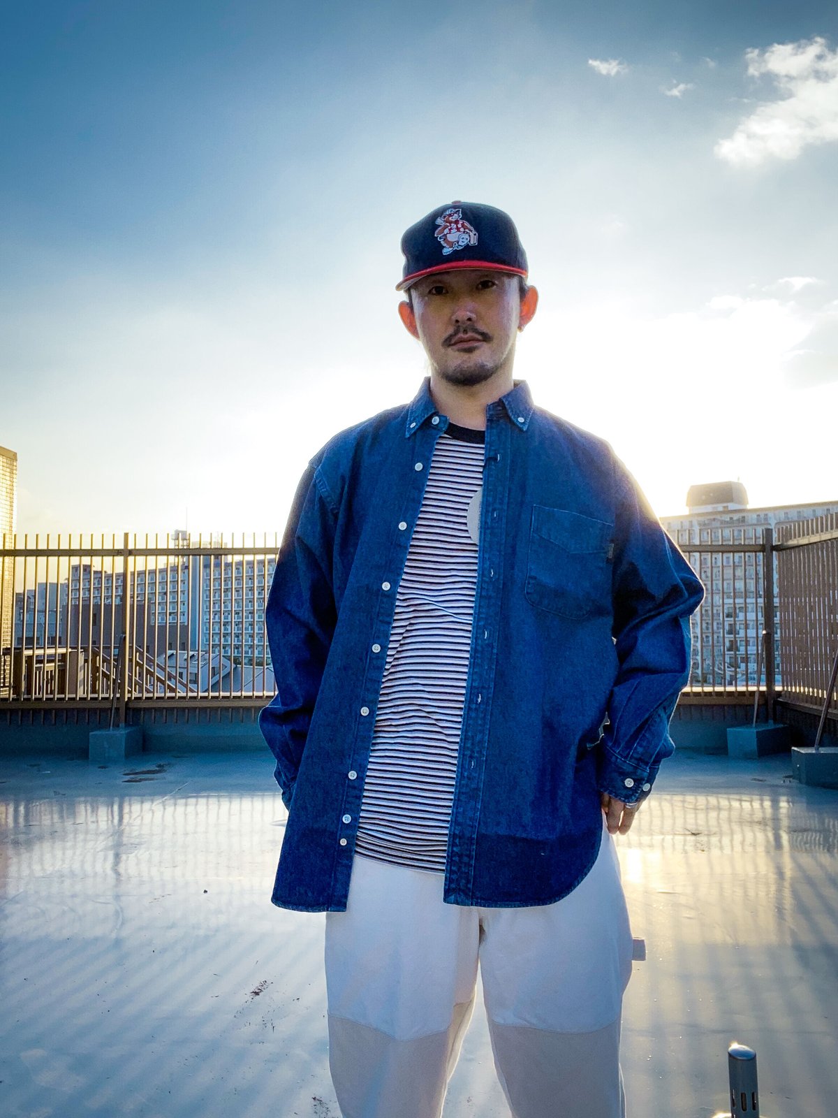 21AW タグ付 N.HOLLYWOOD FLARE SHIRT オンブレ 36 21AW タグ付 N.HOLLYWOOD FLARE SHIRT オンブレ 36