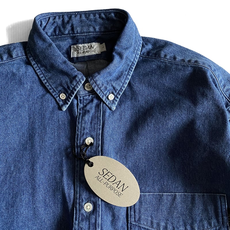BIG DENIM SHIRT Hard Washed -SEDAN ALL-PURPOSE-