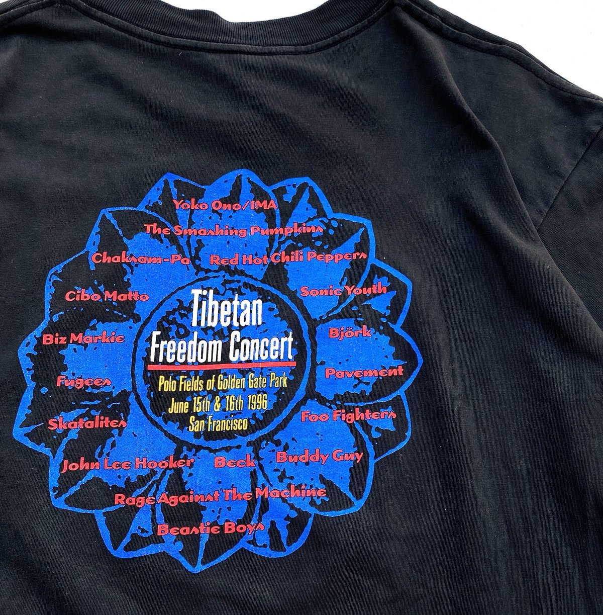 90s　Tibetan Freedom Concert Tシャツ 1996年 90s Tibetan Freedom Concert Tシャツ 1996年 1996 Tibetan