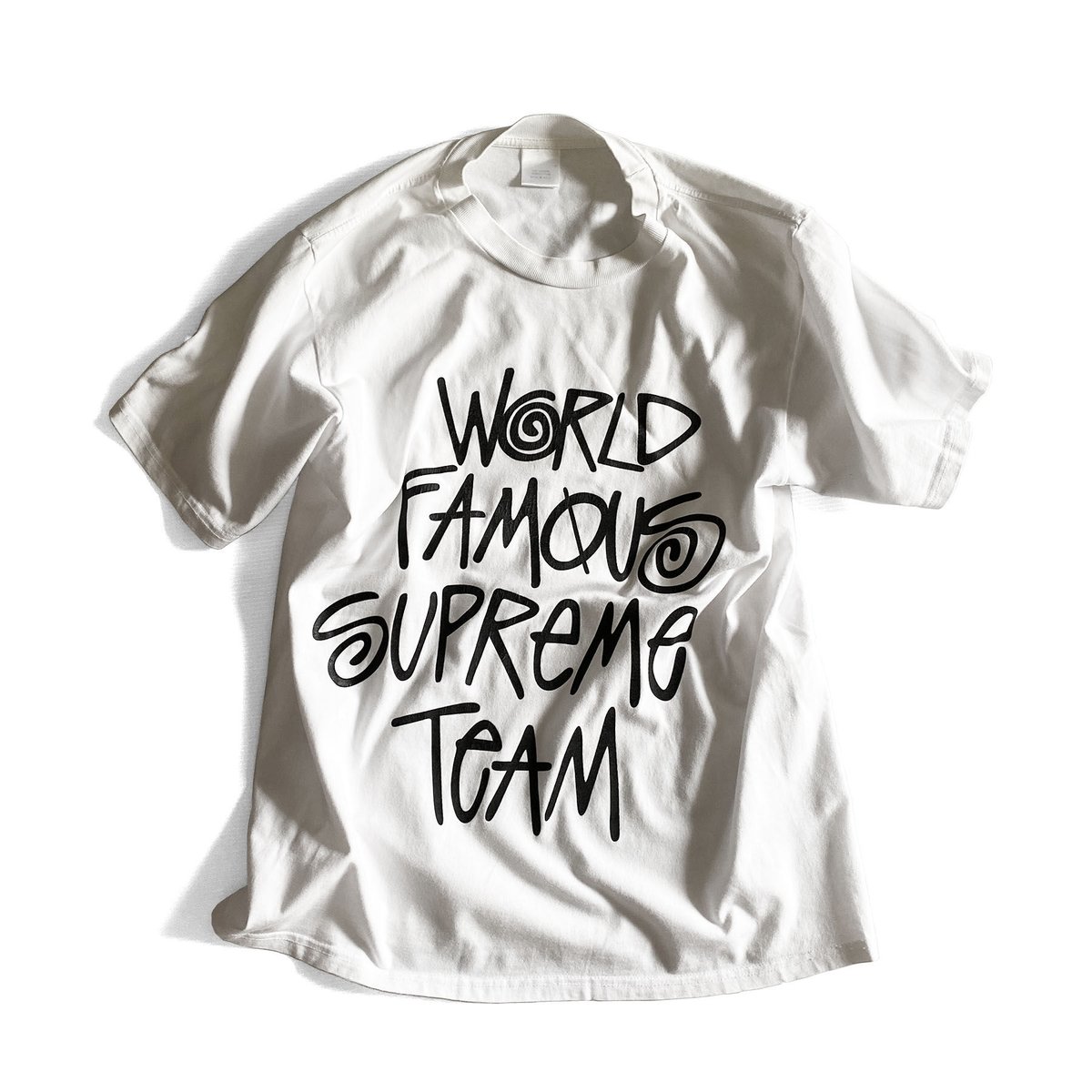 WORLD FAMOUS Tee by stussy x supreme | instantb...