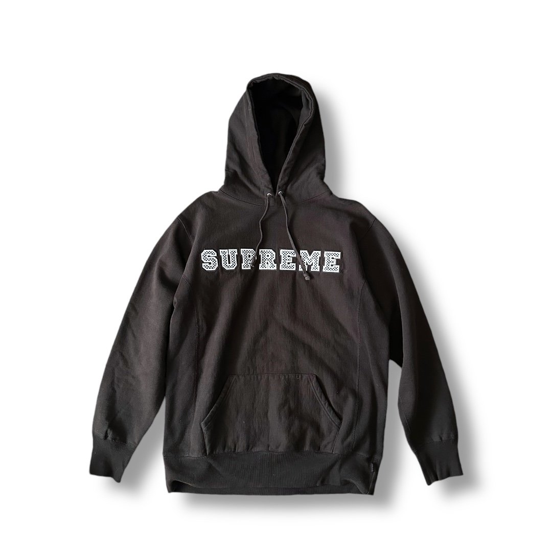 Supreme CHECKER COLLEGIATE LOGO HOODIE
