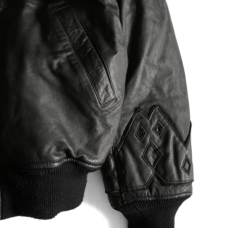 KANSAI MEN Leather Bombe JKT by KANSAI YAMAMOTO KANSAI MEN Leather Bombe JKT by KANSAI YAMAMOTO