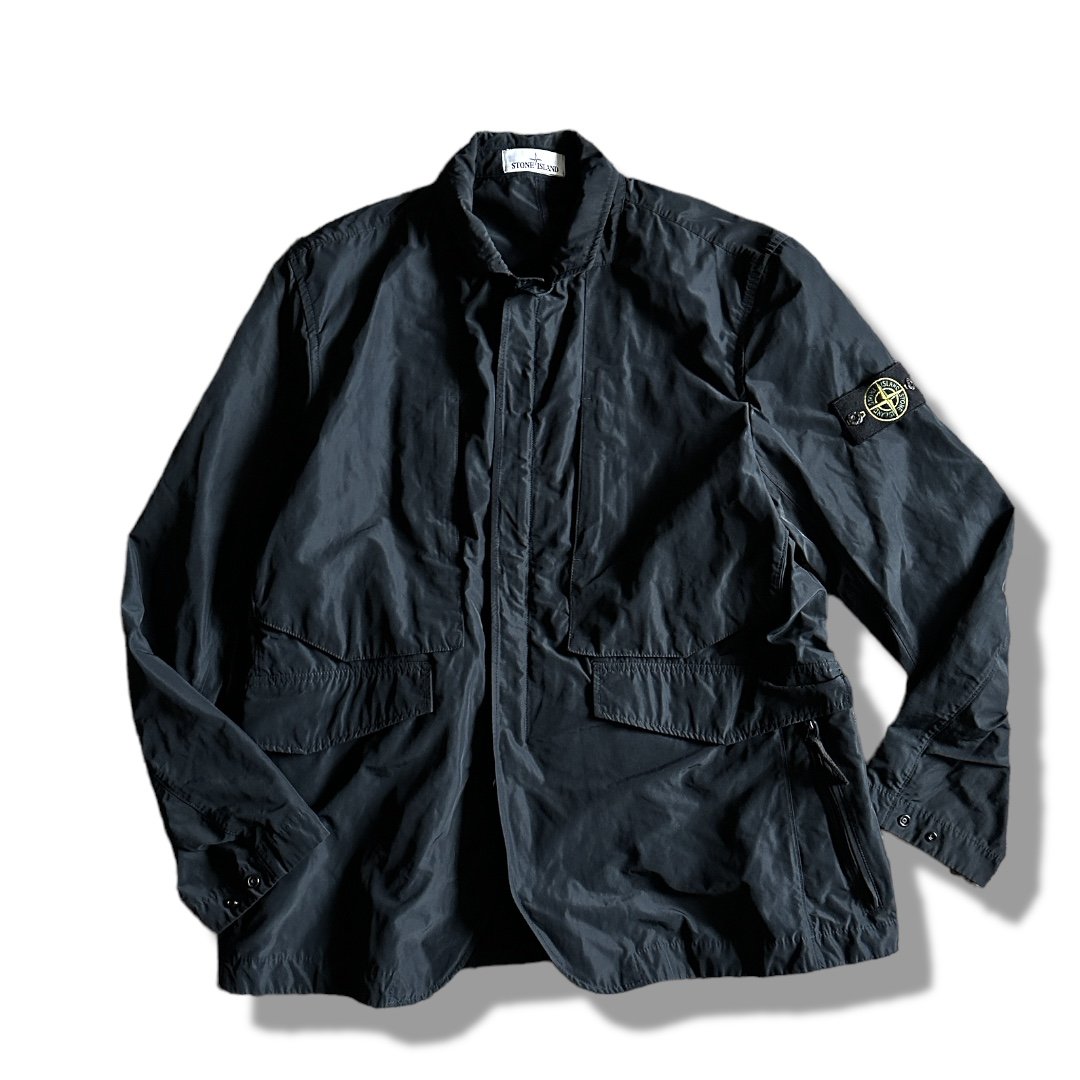 MICRO REPS Front Zip Nylon Blazer by STONE ISLA MICRO REPS Front Zip Nylon Blazer by STONE ISLA