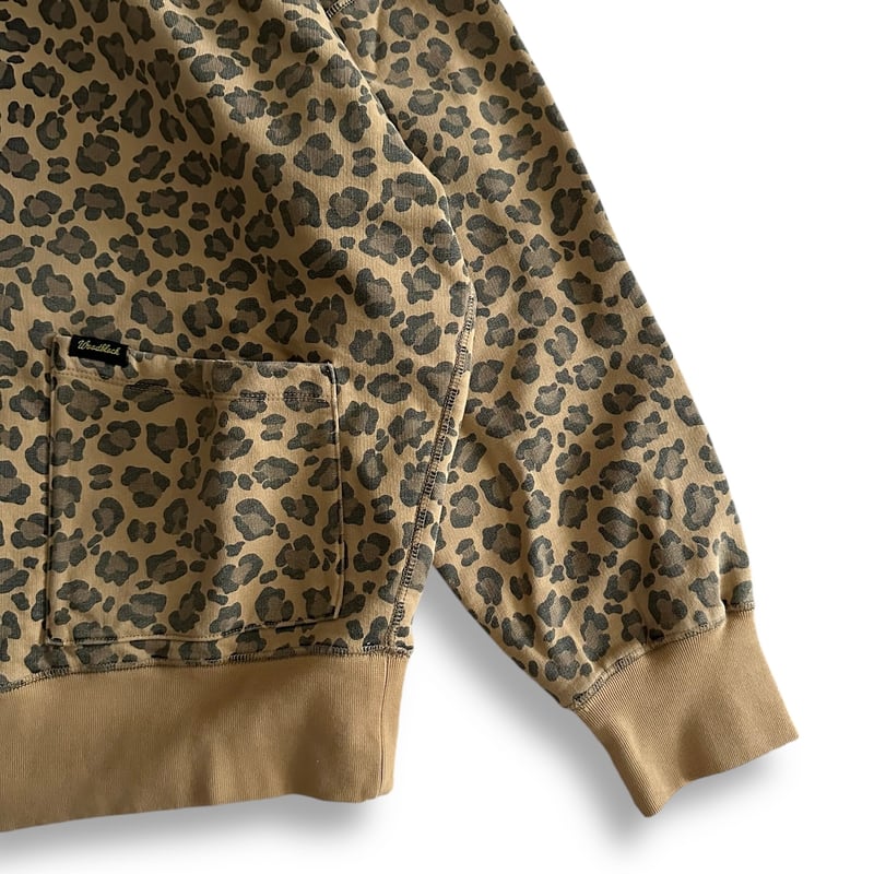 LEOPARD SWEAT HOODIE -WOODBLOCK- | instantbootl 