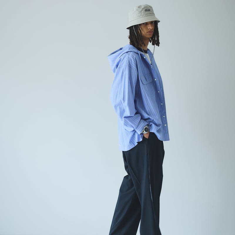 STRIPED HOODED SHIRT - SEDAN ALL-PURPOSE - | in