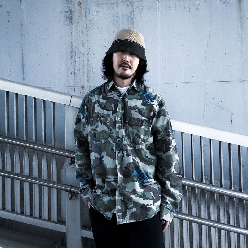 トップス stussy ce camo/plaid check cotton shirt Plaid Camo Shirt by stussy | instantbootleg store