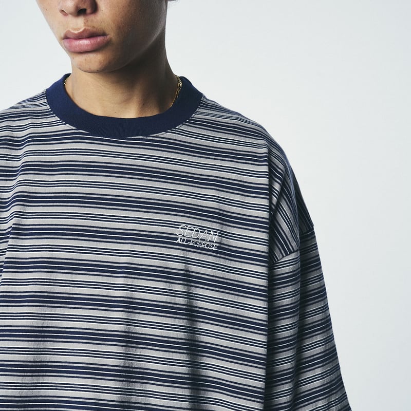 トップス SEDAN ALL-PURPOSE STRIPED S/S TEE XL STRIPED S/S TEE - SEDAN ALL-PURPOSE - | instant