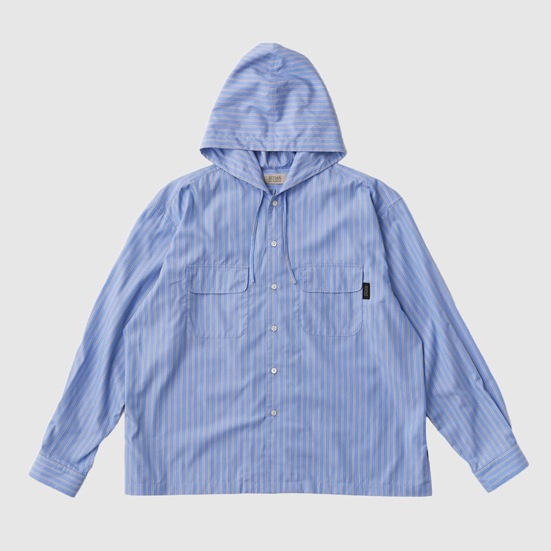 トップス STRIPED HOODED SHIRT SEDAN ALL-PURPOSE STRIPED HOODED SHIRT - SEDAN ALL-PURPOSE - | in