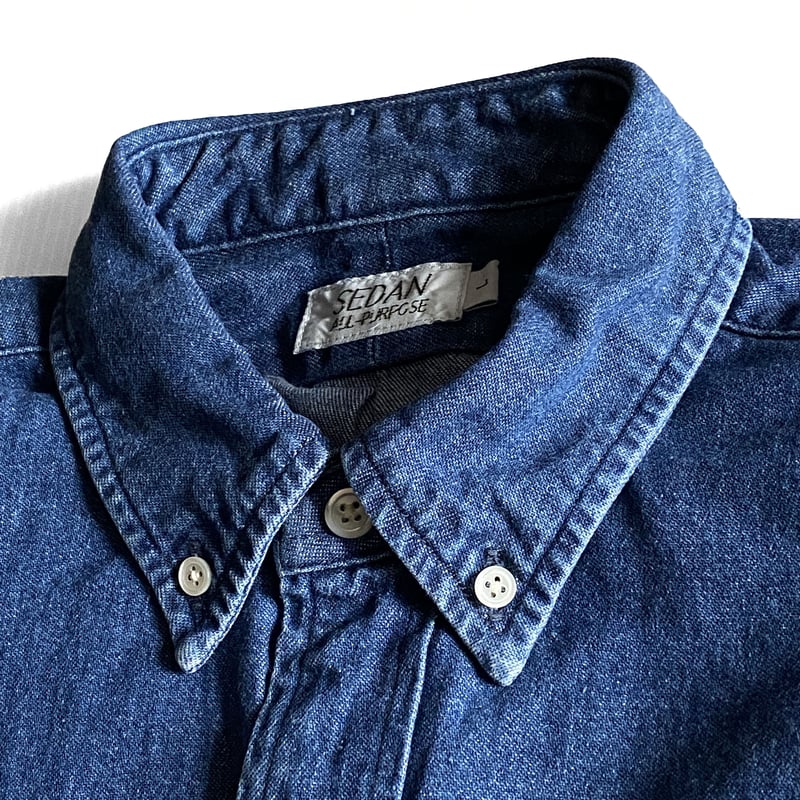 BIG DENIM SHIRT Hard Washed -SEDAN ALL-PURPOSE-