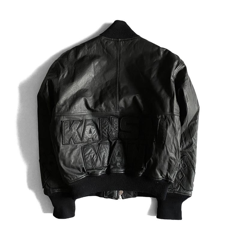 KANSAI MEN Leather Bombe JKT by KANSAI YAMAMOTO KANSAI MEN Leather Bombe JKT by KANSAI YAMAMOTO