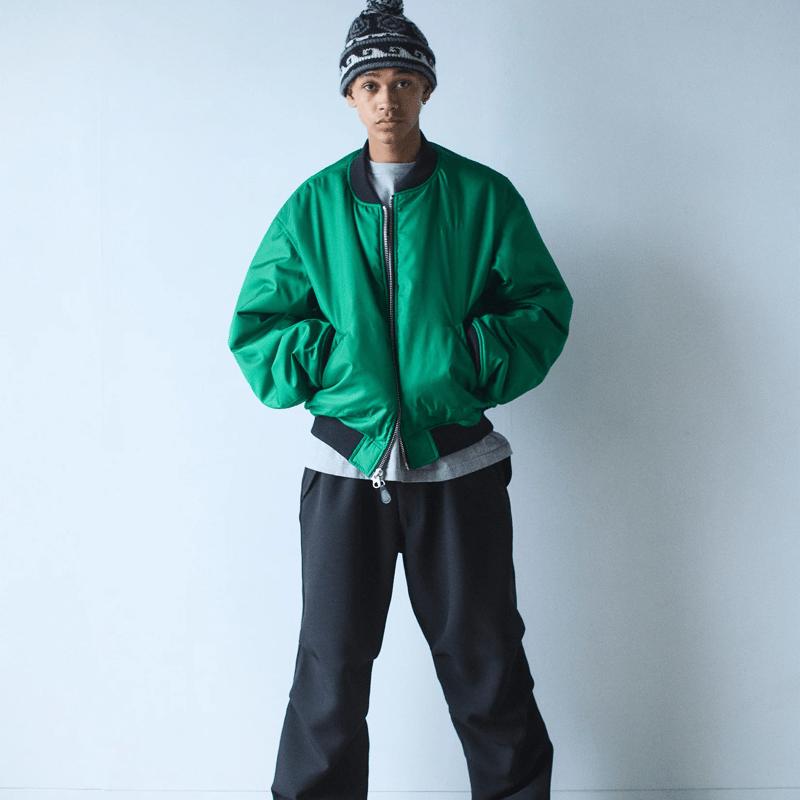 REVERSIBLE CORDURA FLIGHT JACKET BLK/GRN -SEDA