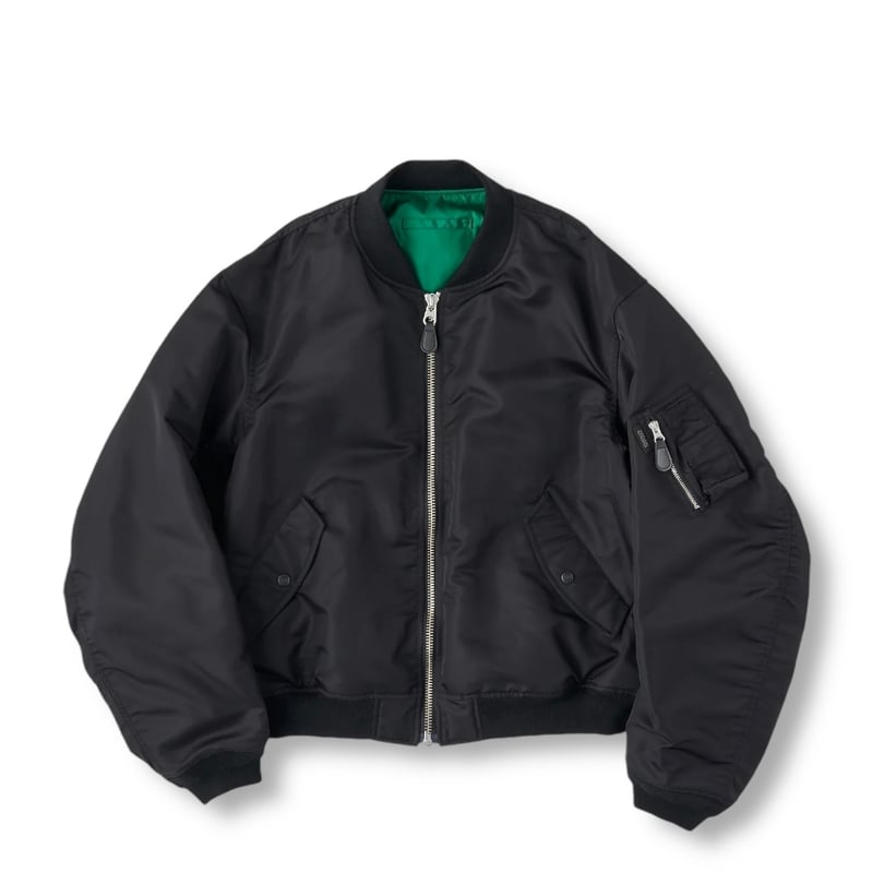 REVERSIBLE CORDURA FLIGHT JACKET BLK/GRN -SEDA