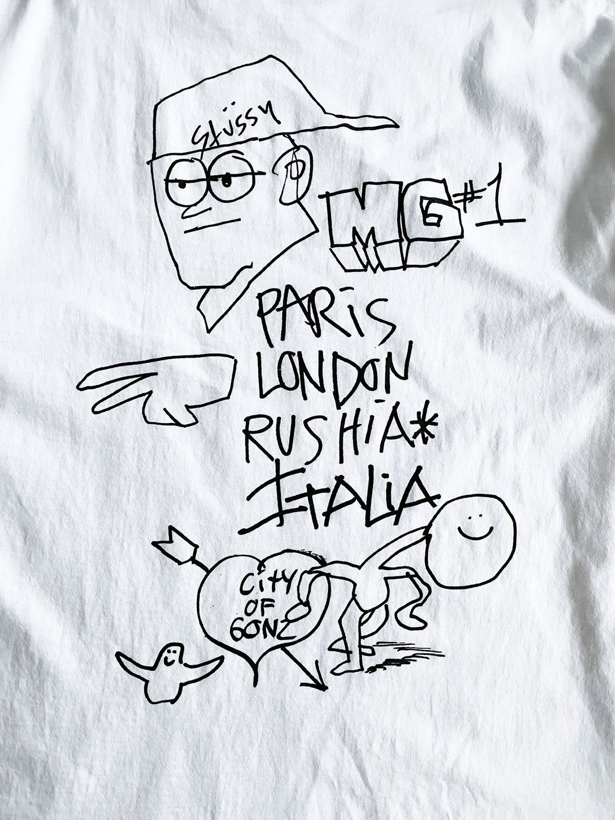 Stussy x Mark Gonzales WORLD TOUR Tee