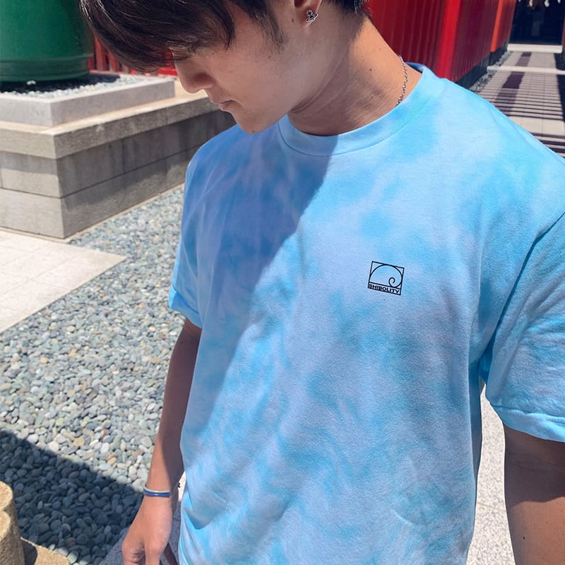 最終価格【未使用】L.G.B. タイダイ　ムラ染総柄ホースプリント　リブTシャツ タイダイTシャツ：TDT-148 | オリジナルTシャツのエスグラフィック