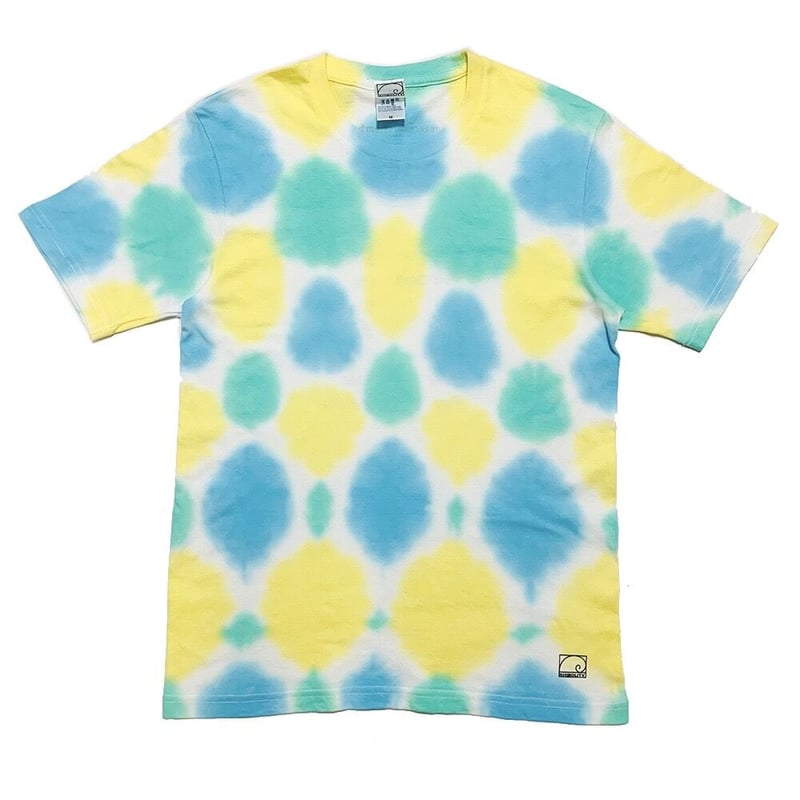 タイダイTシャツ】和風ドット （Blue・Green・Yellow