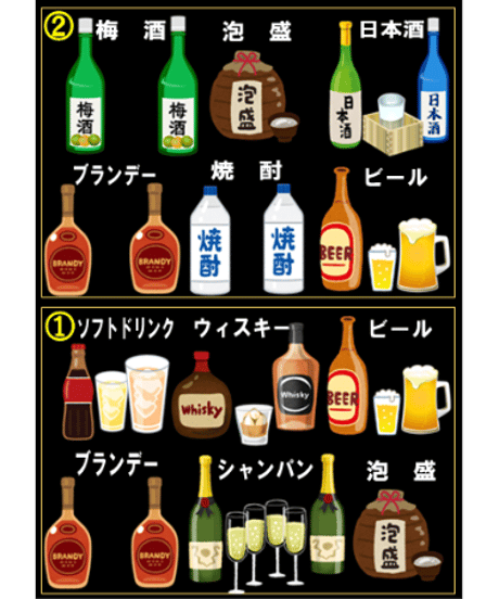 乾杯ドリンク当て　　*550