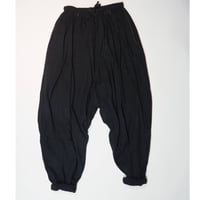 Un fabric-bagru-  series　fem-004  再生サルエルパンツ FP-BK001