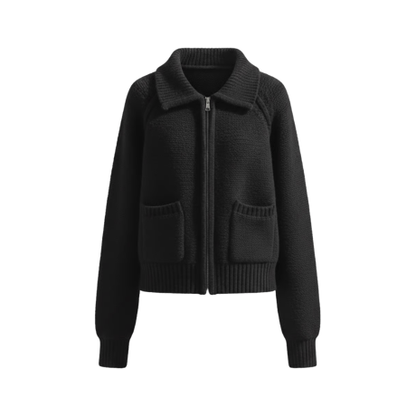 《予約販売》Collar Knit Zip-Up
