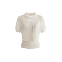 《予約販売》Linen lib cardigan camisole set